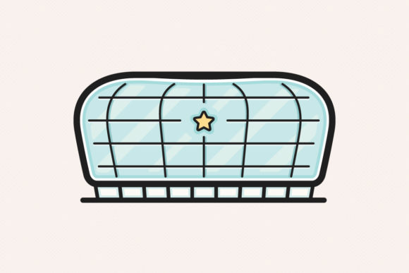 A Modern Stadium Vector Graphic for Sports Crafters