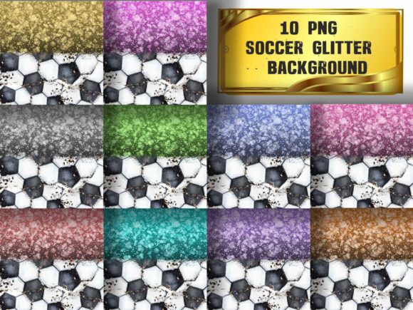 A Soccer Glitter Background for Modern Marketing Graphics