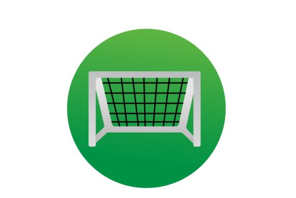 A Soccer Goal Icon for Handmade Graphics and Crafting Projects
