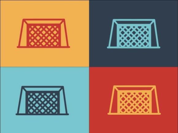 A Stylish Soccer Net for Modern Logos and Graphics