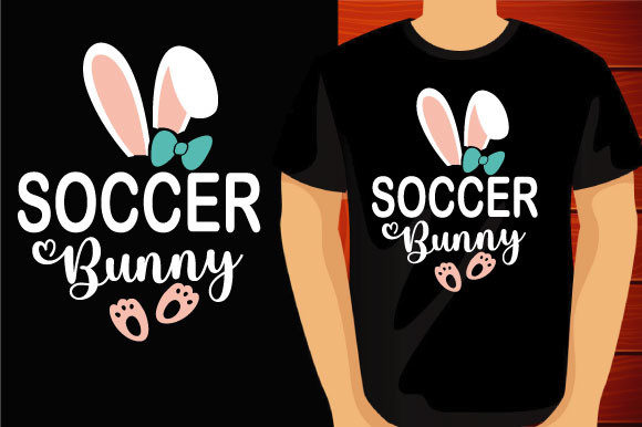 Easter Bunny Soccer Graphics for Small Business Branding