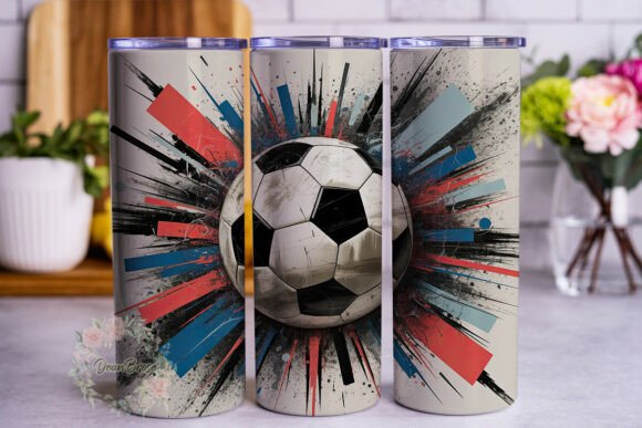 Soccer Ball Abstract Art 20oz Tumbler Wrap Review