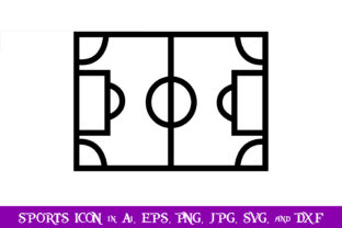 Soccer Field Sport Icon: A Graphic Asset for Distinct Brand Identity