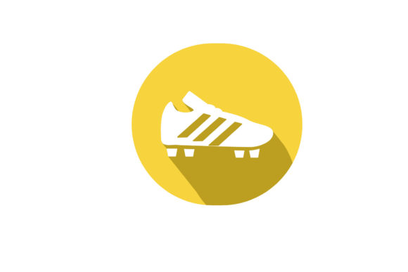 Soccer Shoe Icon for Commercial Graphics and Design Assets