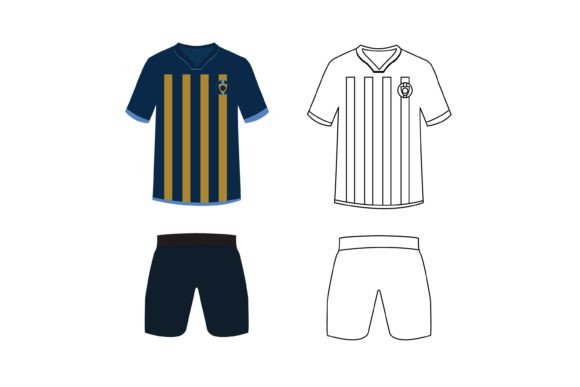 The Navy & Yellow Soccer Bundle: More Than Just Graphics & Icons