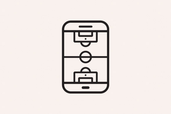 This Soccer Football Icon Perfects Sports Content Graphics