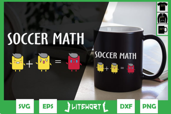 Why This Funny Soccer Math Card Graphic Is a Crafts & Graphics Winner